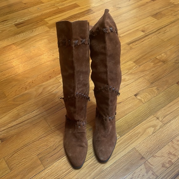 Vintage Unisa Brazilian Made Suede Boots Size:6.5 - Picture 3 of 6